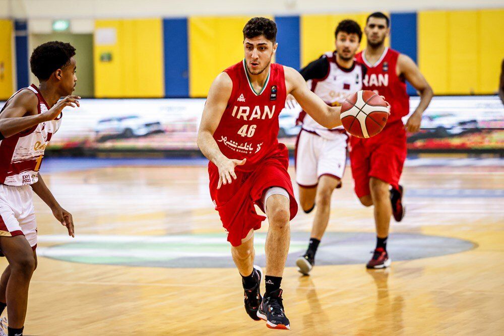 پیروزی نوجوانان بسکتبال ایران مقابل قطر/ تلاش برای پنجمی آسیا